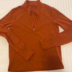 Bandier All Access orange 1/2 zip